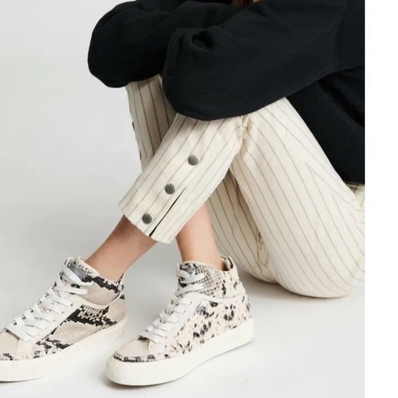 RAG & BONE Women's Simone Pinstripe Pants - White/cream - Picture 2 of 6